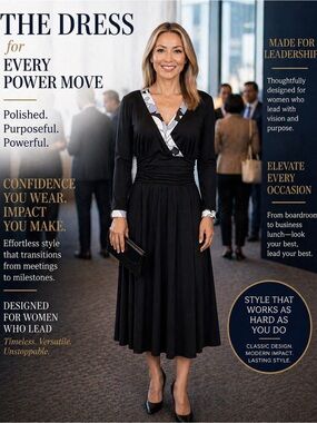 Power Move Midi Dress | Effortless Elegance for Work to Evening
